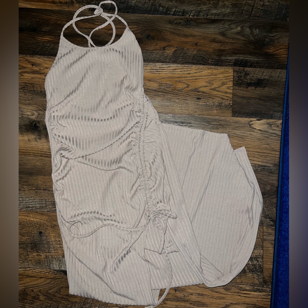 Brand new Backless Midi Dress w/ slit on side Size m